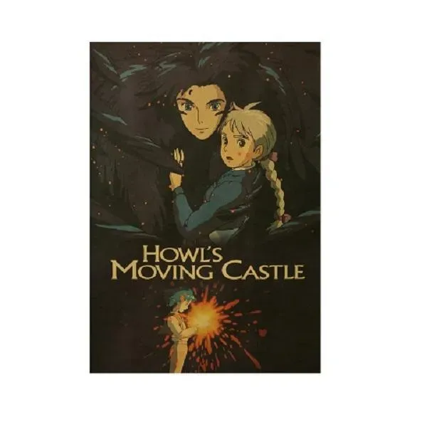 Neo Tokyo Howl’s Moving Castle plakat 50 x 35 cm kraftpapir