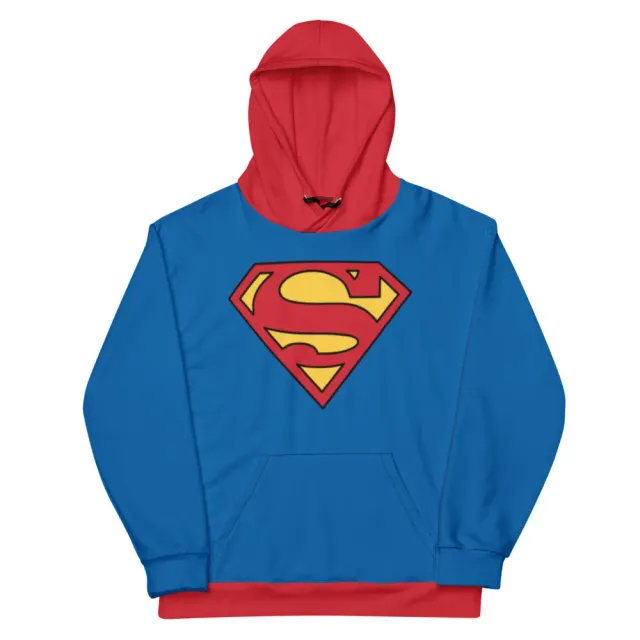 Batman SUPERMAN Logo Cosplay hettegenser med børstet fleece