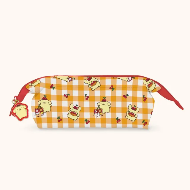 Hello Kitty Pompompurin x Studio Oh! Cherries mini-pennal i vegansk skinn
