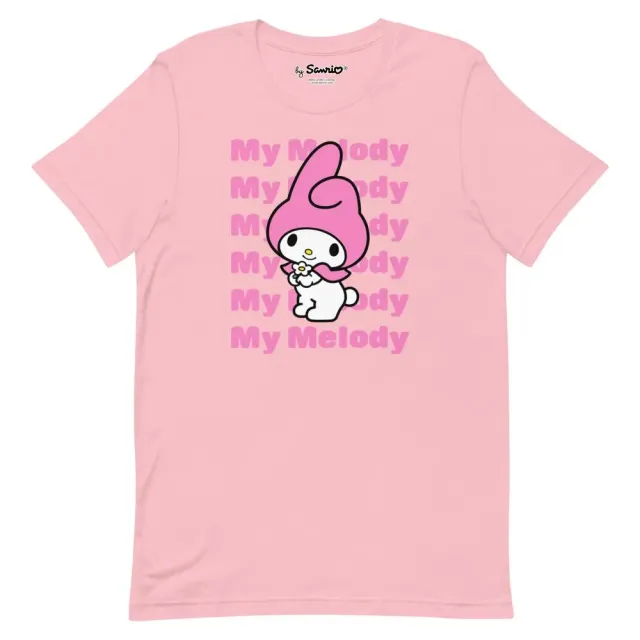Hello Kitty My Melody Watashi Wa T-skjorte rosa