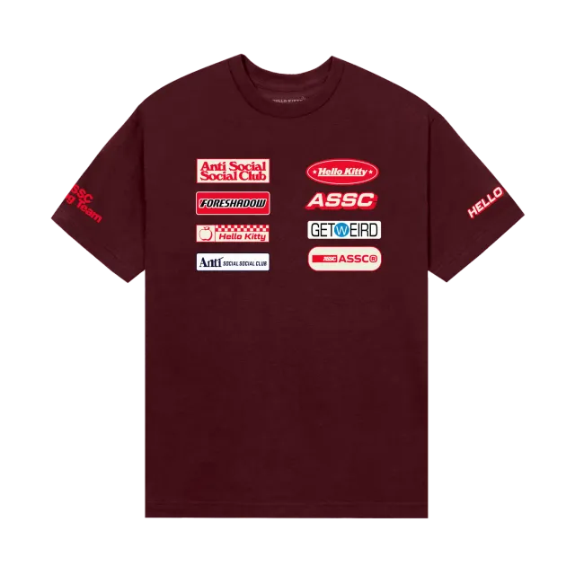 Hello Kitty Anti Social Social Club Apex Tee T-skjorte Cardinal