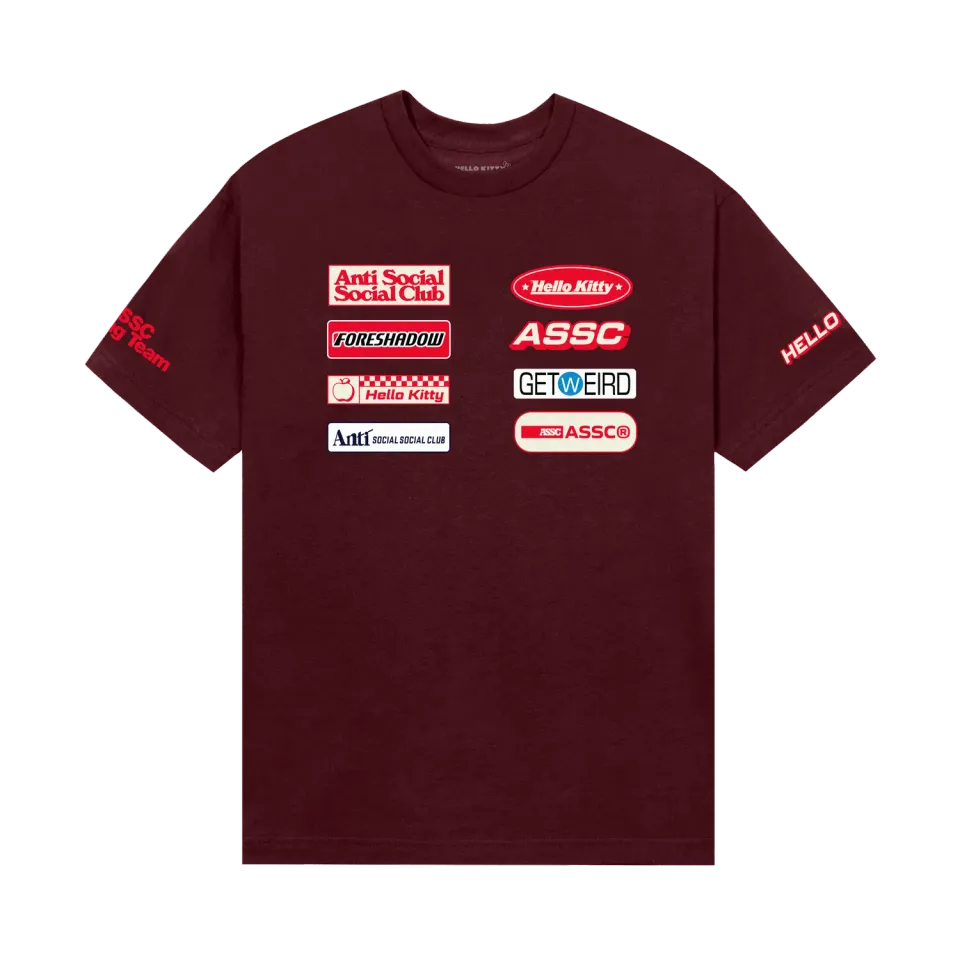 Hello Kitty Anti Social Social Club Apex Tee T-skjorte Cardinal