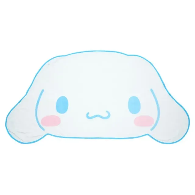 Hello Kitty Cinnamoroll Face-Shaped Throw Blanket pledd ansikt