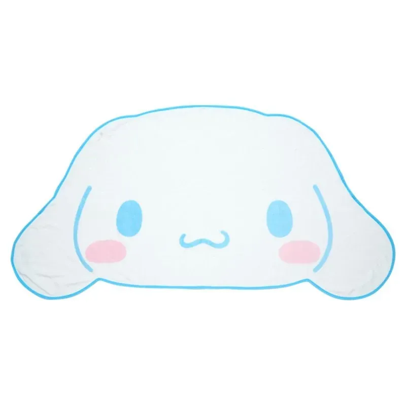Hello Kitty Cinnamoroll Face-Shaped Throw Blanket pledd ansikt