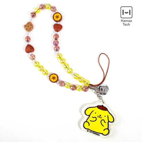 Hello Kitty Pompompurin Beaded Charm mobilstropp med perler