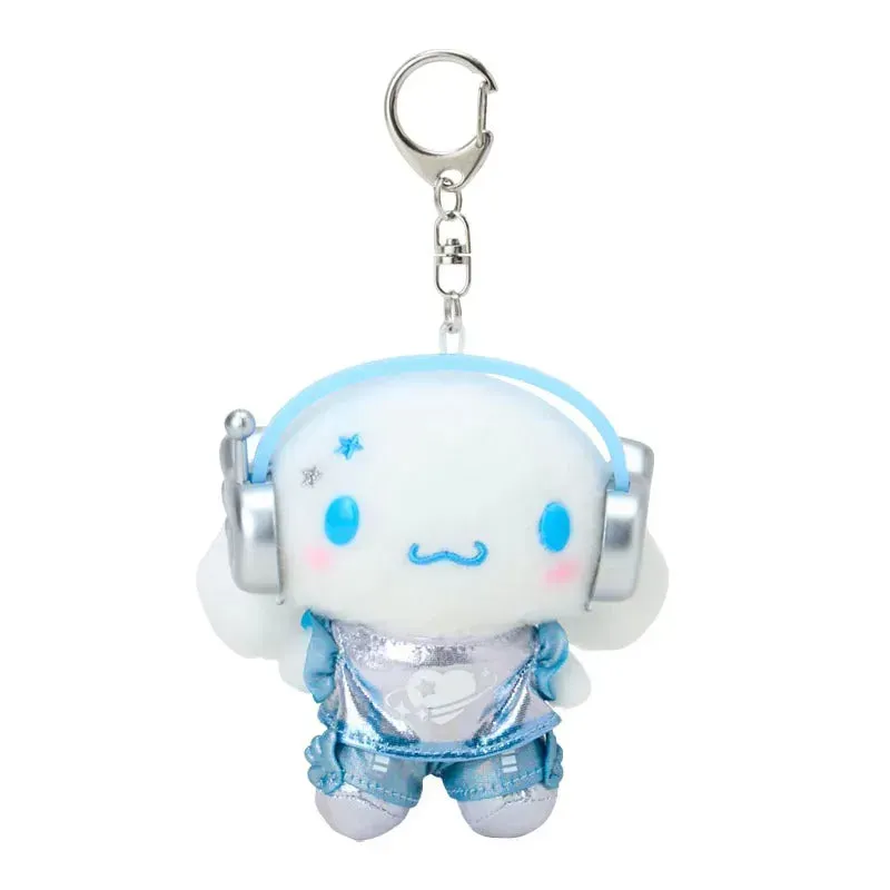 Sanrio Tokimeki Planet Cinnamoroll Plush Mascot Keychain nøkkelring 1 stk romdrakt
