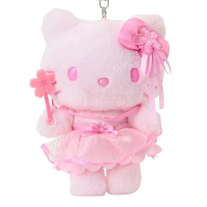 Hello Kitty Cherry Blossom Fairies Series Plush Mascot Keychain nøkkelring