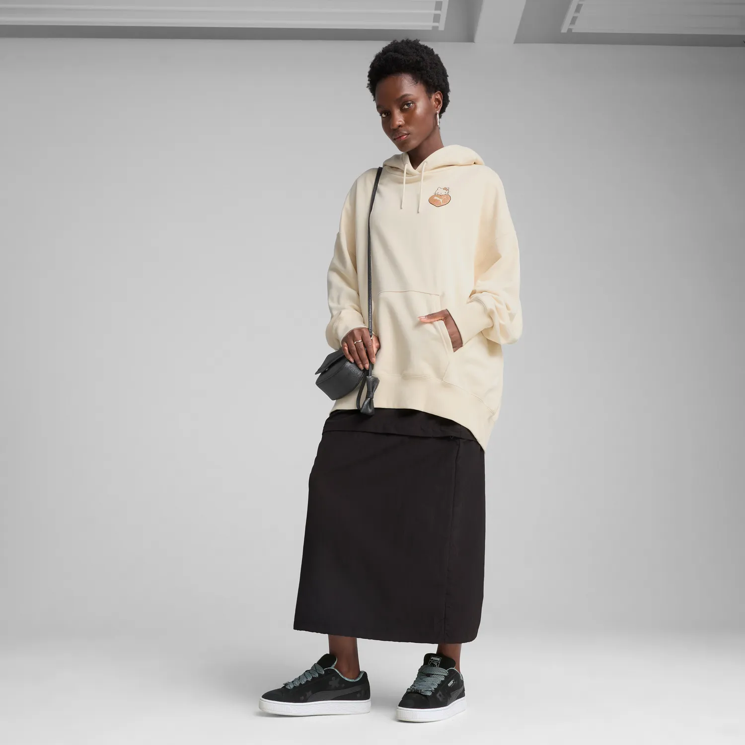Hello Kitty x PUMA Graphic oversized hettegenser Alpine Snow