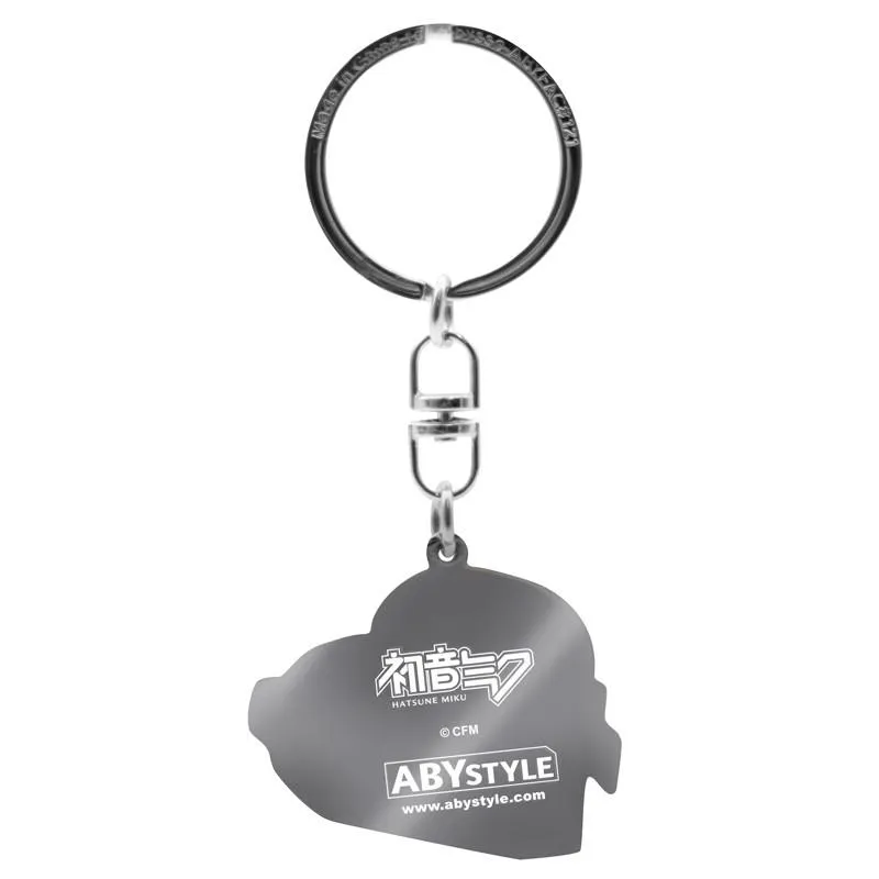 Neo Tokyo Vocaloid Hatsune Miku Heart nøkkelring 3,8 x 4,2 cm i metall
