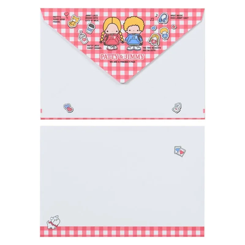 Hello Kitty Friendly Pair Patty and Jimmy brevsett med mappe