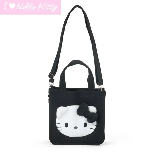 Hello Kitty I Love Hello Kitty Series 2-Way Black Mini Tote Bag svart