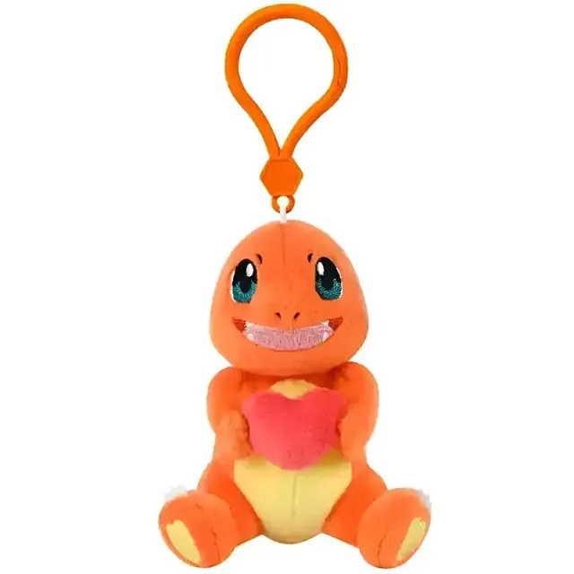 Pokémon Charmander Heart Series plysjnøkkelring 7,5 cm polyester
