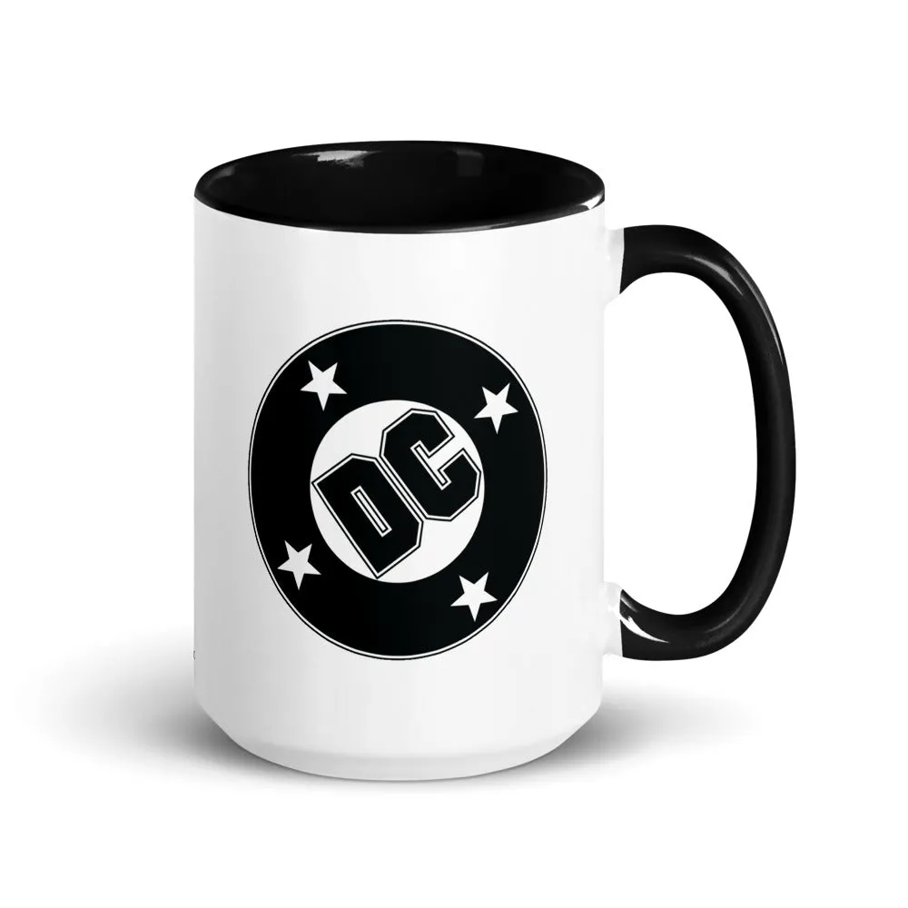 Batman DC Logo Two-tone krus 11 oz lyseblå keramikk