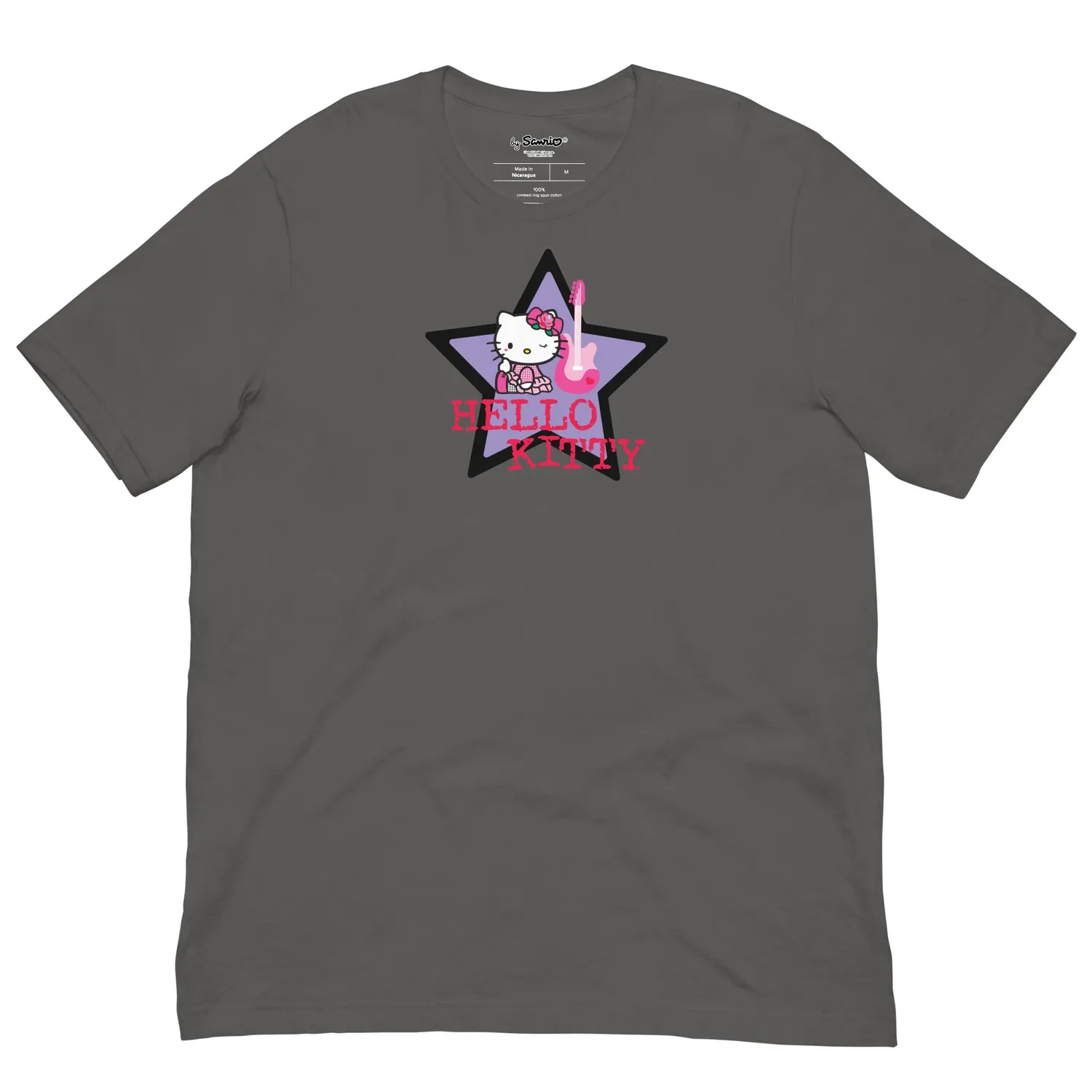 Hello Kitty Guitar Star t-skjorte Asphalt bomull