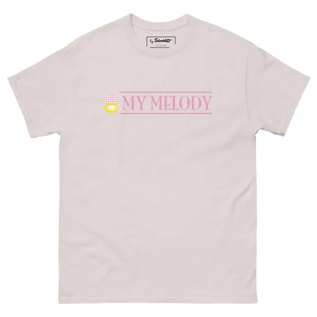 Hello Kitty My Melody Gingham Logo Tee t-skjorte svart bomull