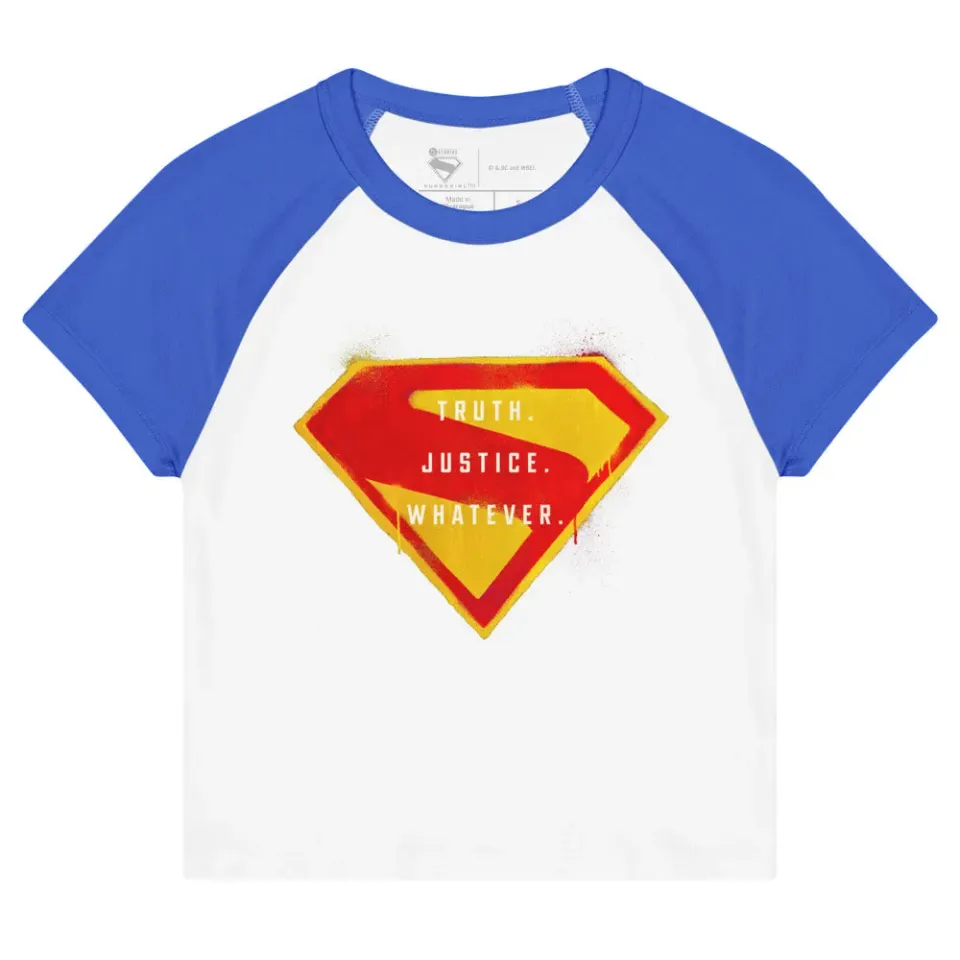 Supergirl (2026 Movie) Truth Justice Whatever baby-T-skjorte hvit/blå