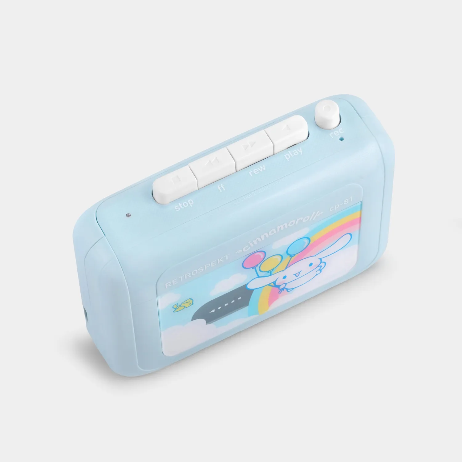 Cinnamoroll Classic CP-81 kassettspiller med hodetelefoner