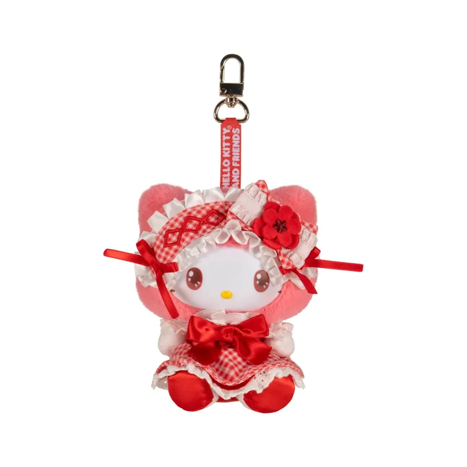 Hello Kitty Vinyl Clip Plush Mascot nøkkelring Lolita Bestie 15 cm