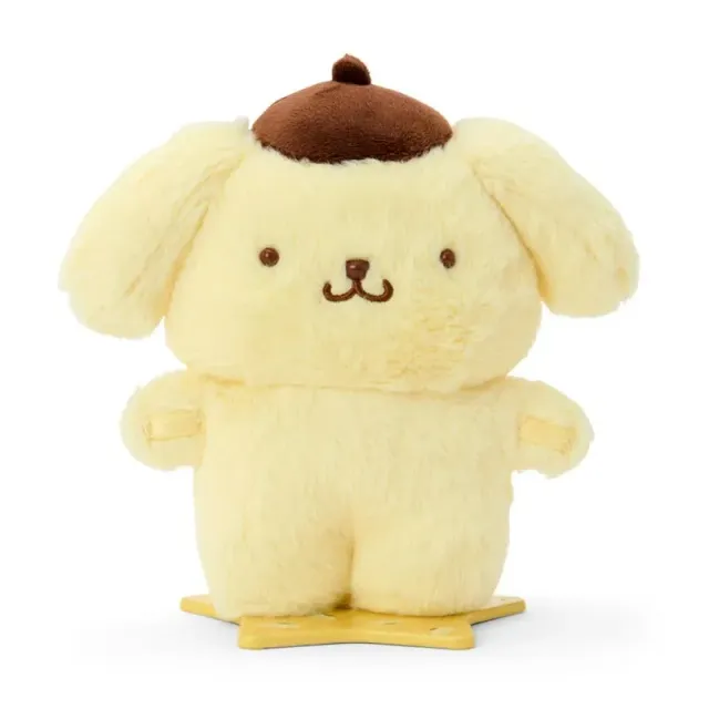 Hello Kitty Pompompurin Pitatto Friends stående kosedyr medium
