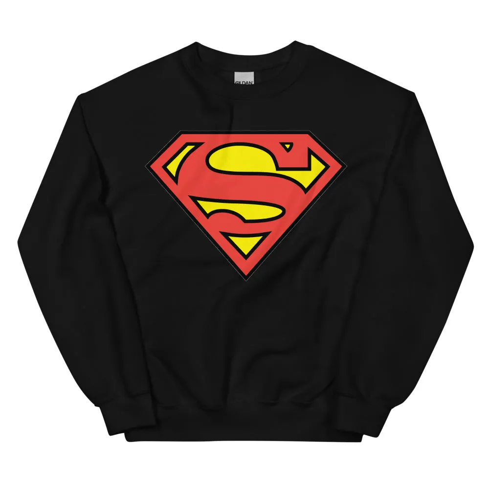 Batman Superman Logo collegegenser med rund hals