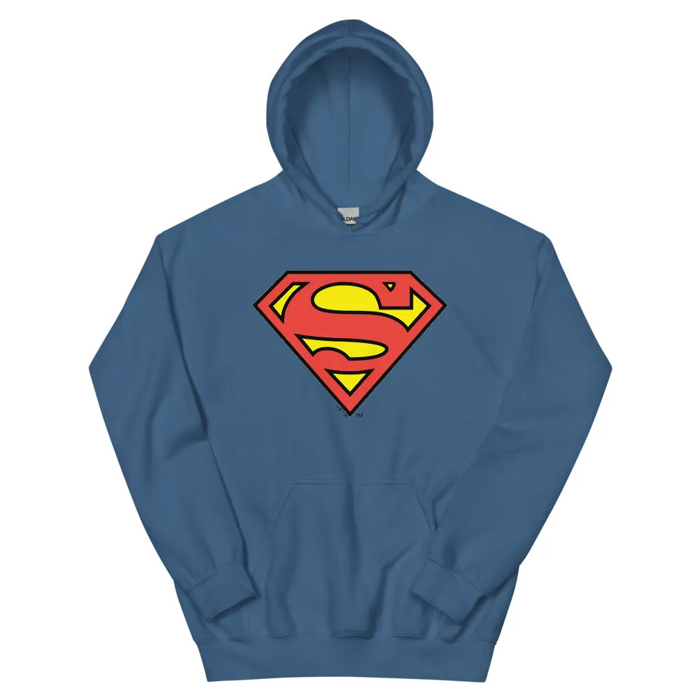 Batman Superman Logo hettegenser kongeblå