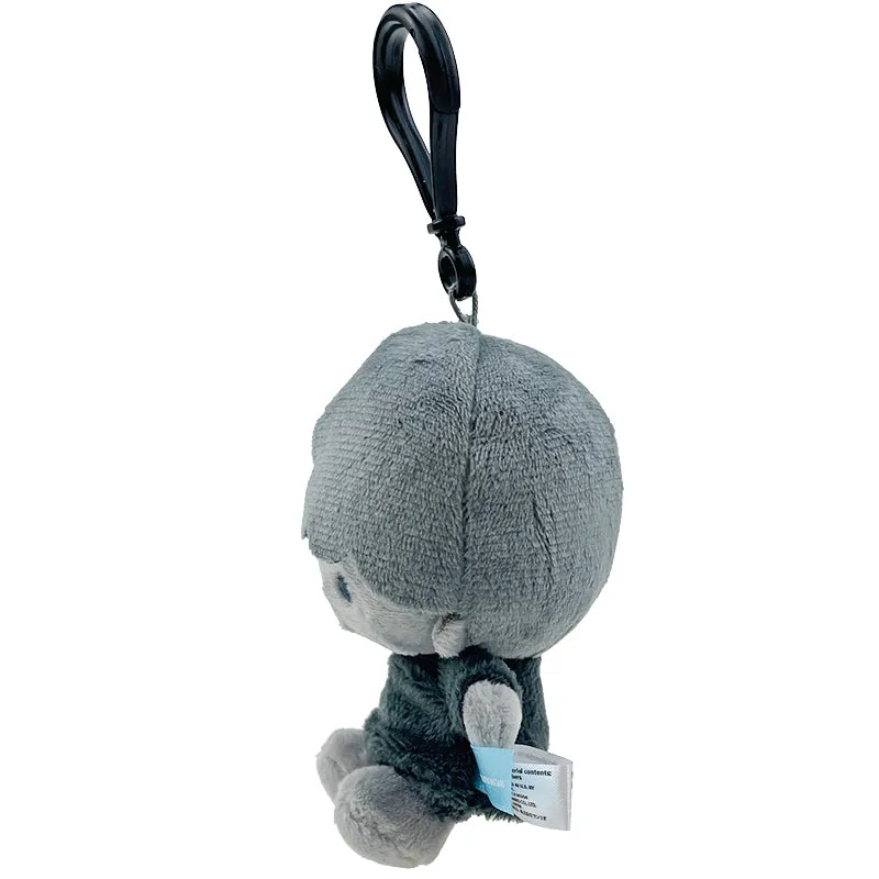 Hello Kitty Ash Monochrome Kiki plysjmaskot med klips