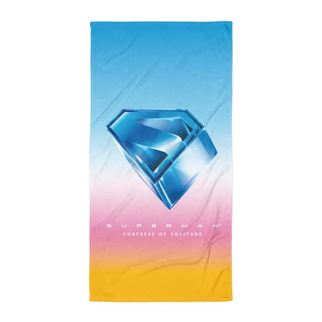 Batman SUPERMAN (2025 Movie) S-skjold badehåndkle 30 x 60 tommer