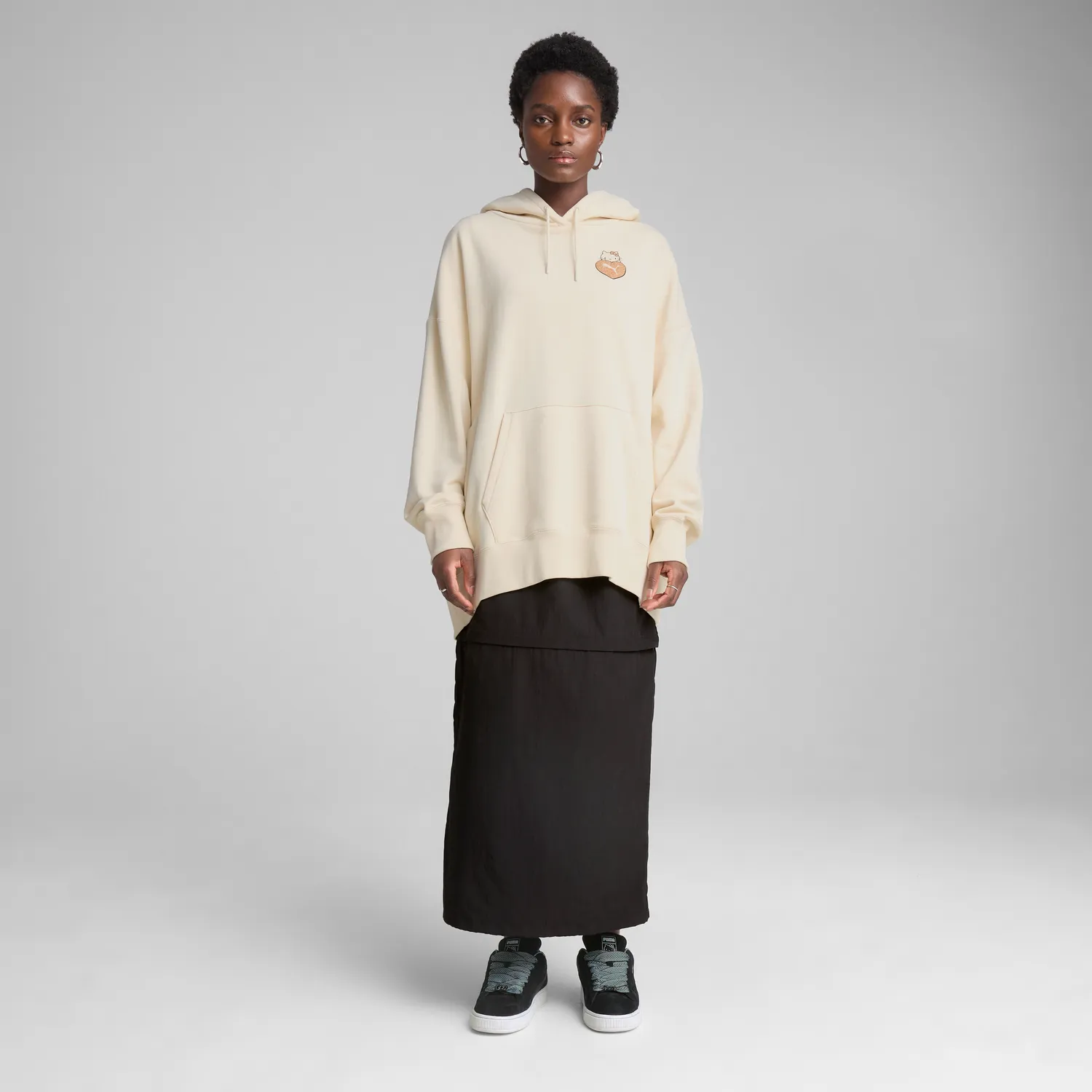 Hello Kitty x PUMA Graphic oversized hettegenser Alpine Snow