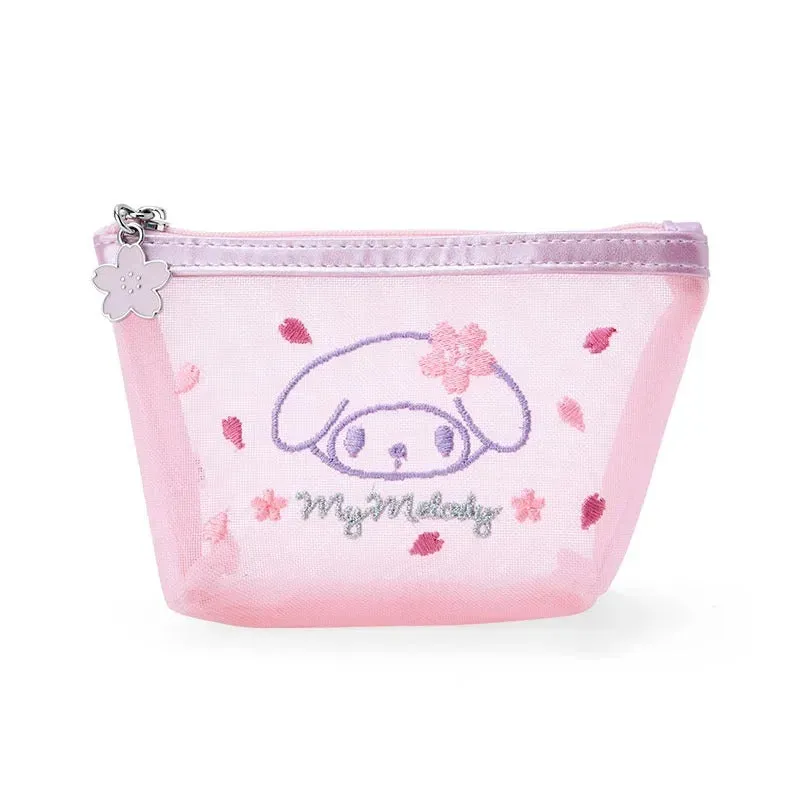 Hello Kitty Pink Sakura My Melody sminkepung i netting
