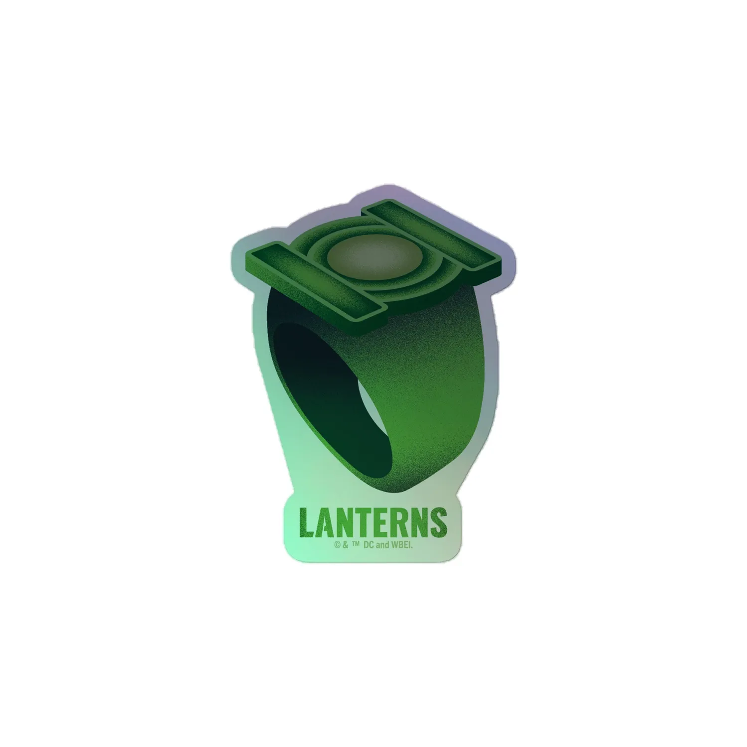 Batman Lanterns Power Ring holografisk klistremerke 3×3 tommer