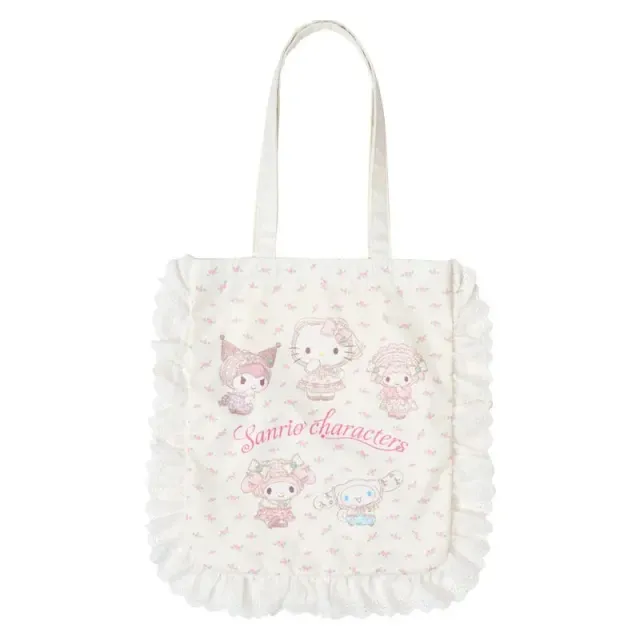 Hello Kitty Sanrio Characters Forest Lace Series tote bag pastell