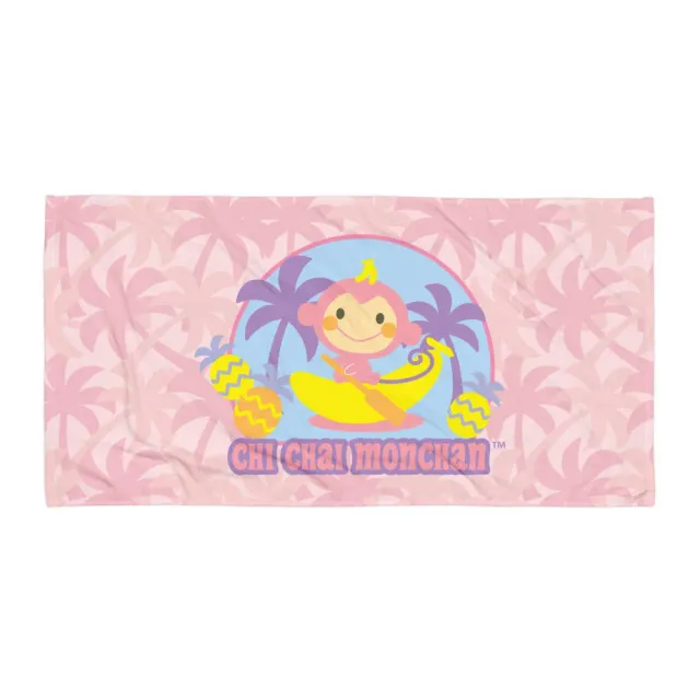 Hello Kitty Chi Chai Monchan strandhåndkle rosa palmer
