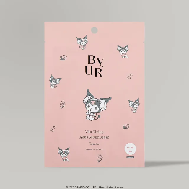 Hello Kitty ByUR Vita Giving Aqua Serum Mask Kuromi ansiktsmaske 1 stk
