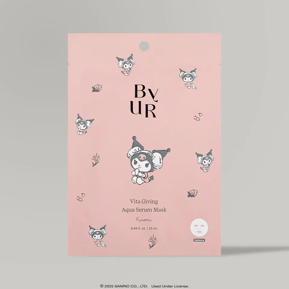 Hello Kitty ByUR Vita Giving Aqua Serum Mask Kuromi ansiktsmaske 1 stk