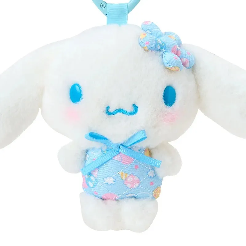 Hello Kitty Cinnamoroll Plush Mascot Keychain Retro Quilt-nøkkelring