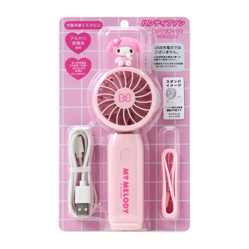Hello Kitty My Melody 2-Way Portable Handy Fan håndvifte