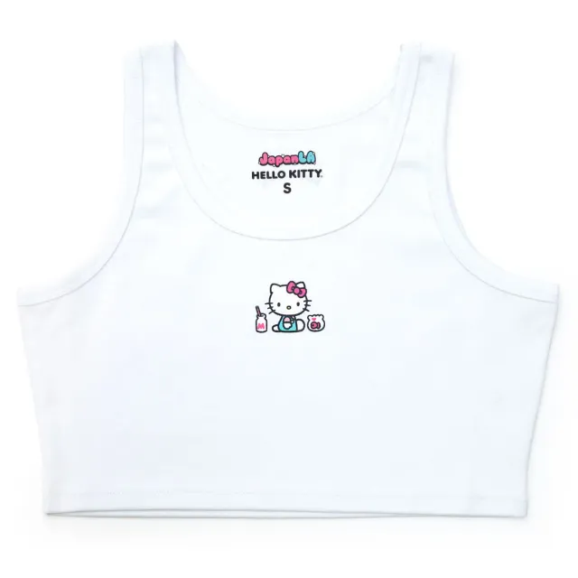 Hello Kitty JapanLA Crop Top magetopp hvit
