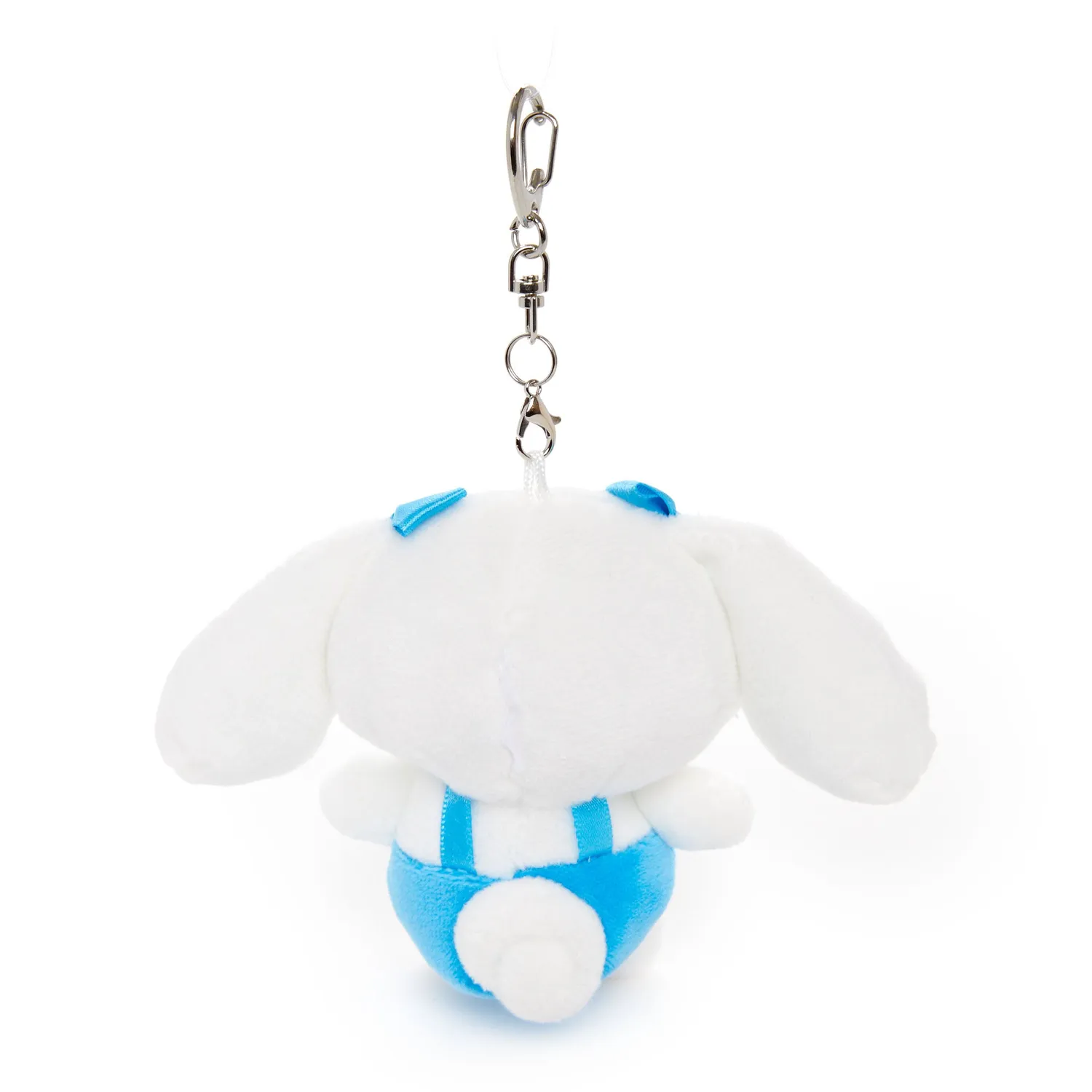 Hello Kitty Cinnamoroll kosedyrnøkkelring blå selebukse 10 cm