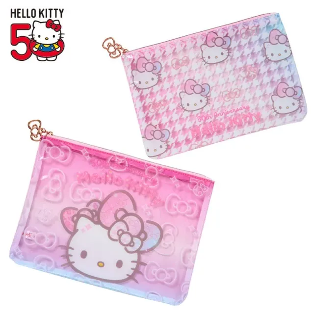 Hello Kitty Fashionable Ribbons 2-Piece Pouch Set punger 2 stk 50-årsjubileum