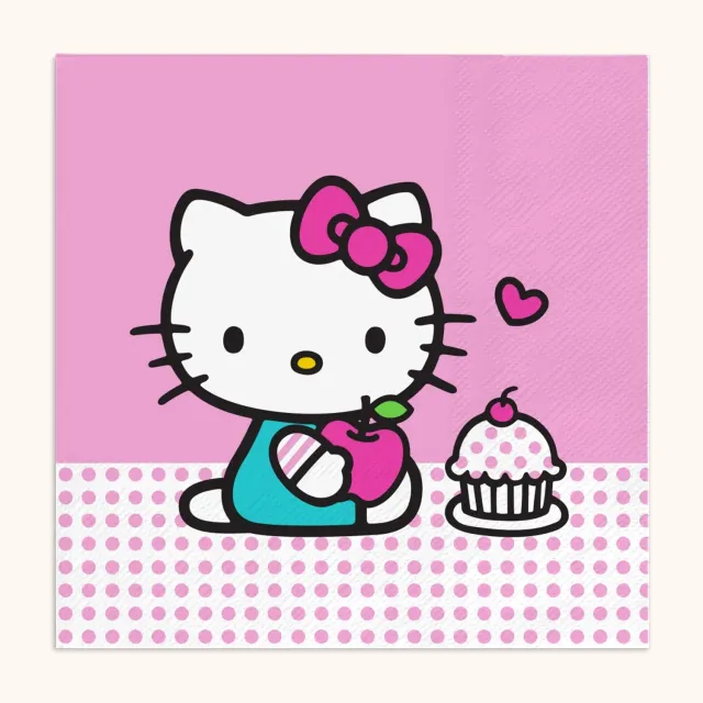 Hello Kitty x Studio Oh! Pink Dots lunsjservietter 16 stk