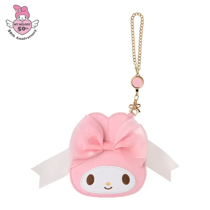 Hello Kitty 50th Anniversary Ribbon Series My Melody kortholder med nøkkelrull