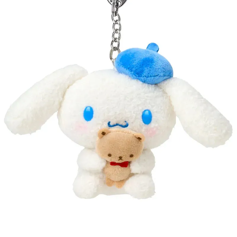 Hello Kitty Kuma-san Series Cinnamoroll nøkkelring med blå beret
