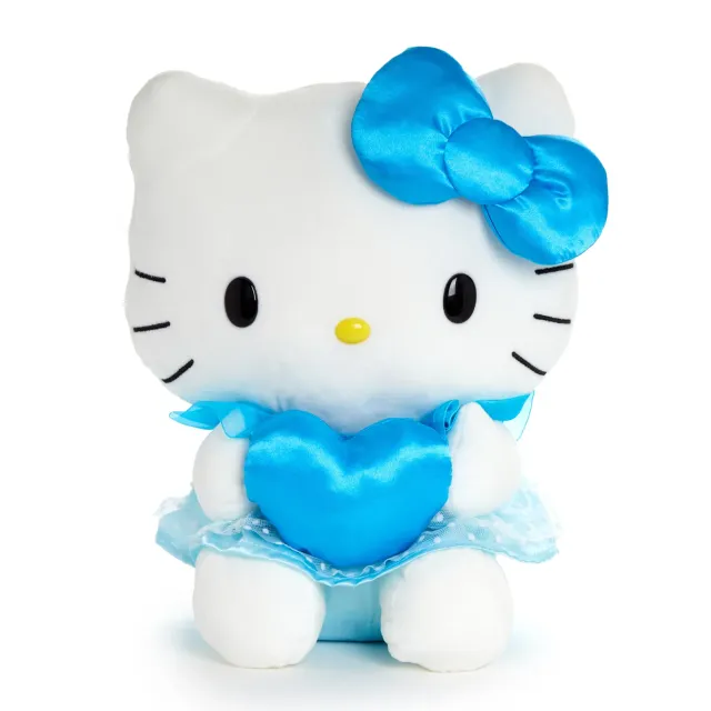 Hello Kitty Something Blue 12" plysjbamse blå sløyfe