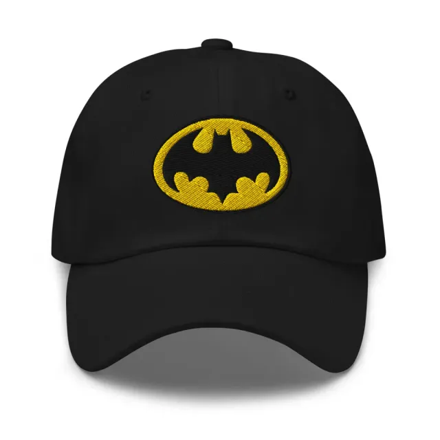 Batman BATMAN (1989) Batman Logo brodert caps Black