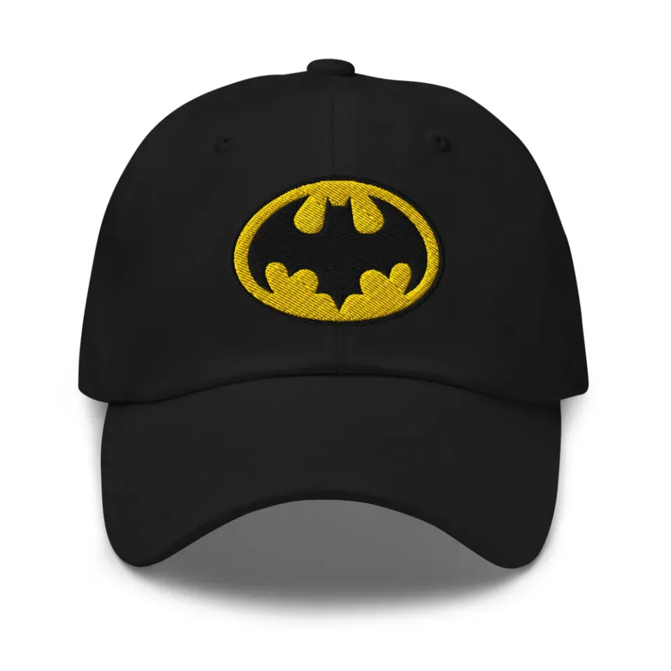 Batman BATMAN (1989) Batman Logo brodert caps Black