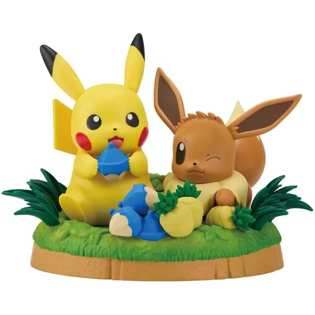 Pokémon Munching Time Pikachu & Eevee figur 12 cm