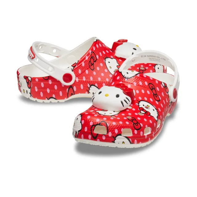 Hello Kitty x Crocs Adult Red Classic Clog sko rød