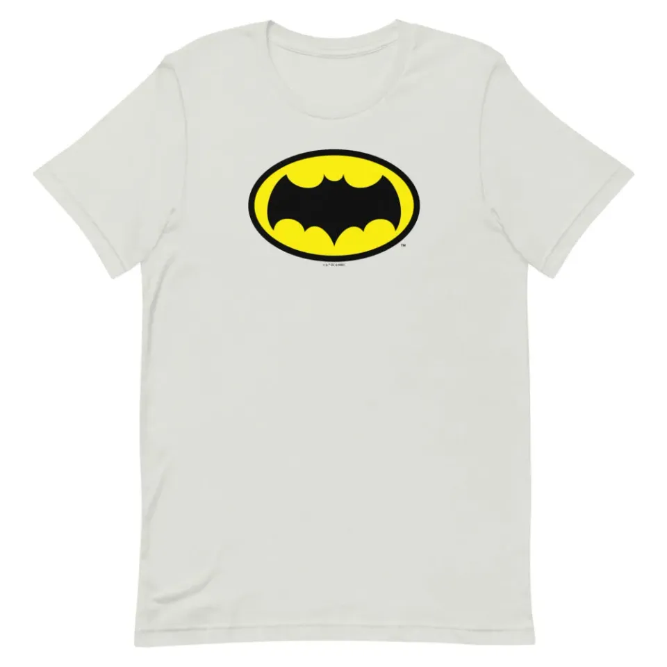 Batman Classic TV Series Batman Logo t-skjorte sølv