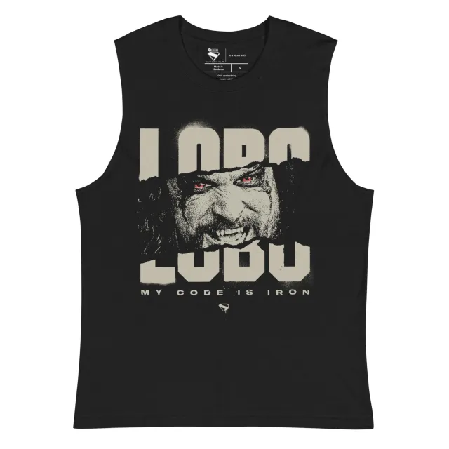 Batman Supergirl Lobo My Code is Iron singlet unisex