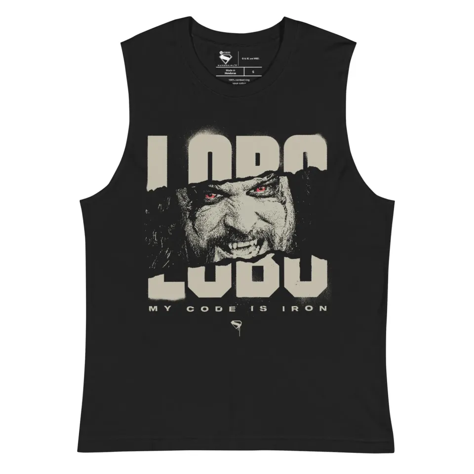 Batman Supergirl Lobo My Code is Iron singlet unisex